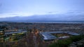 Amazing view over Edinburgh from Calton Hill in the evening - EDINBURGH, SCOTLAND - JANUARY 10, 2020