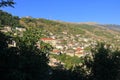 amazing view over Gjirokastra and the valley of the Drino River and the surrounding mountains