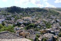 amazing view over Gjirokastra and the valley of the Drino River and the surrounding mountains