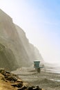 Amazing view of the Pacific Ocean at Torrey Pines, California Royalty Free Stock Photo