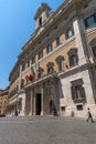 Amazing view of Palazzo Montecitorio in city of Rome, Italy