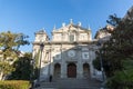 Amazing view of Parish of Santa Barbara in City of Madrid, Spain