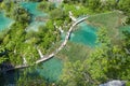 Amazing view of Plitvice lakes - national park of Croatia