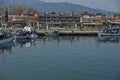 Amazing view of Port of village of Keramoti, East Macedonia and Thrace, Greece Royalty Free Stock Photo