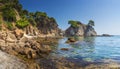 Amazing view on rocks, stones and sea shore Royalty Free Stock Photo