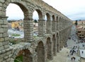 Amazing View of the Roman Aqueduct of Segovia