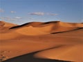 Amazing View of Dunes of Sahara Desert Morocco Royalty Free Stock Photo