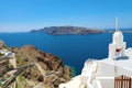 Amazing view from Santorini Island with the caldera of volcano, Greece, Europe Royalty Free Stock Photo