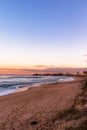 Amazing view of Seabright State Beach at sunset, Santa Cruz, California Royalty Free Stock Photo