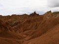 Amazing view of the Skazka canyon in Kyrgyzstan