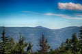 Amazing view of Snezka in Medvedin in Giant Mountains in Czech republic Royalty Free Stock Photo