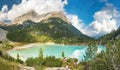 Amazing view of Sorapis lake Lago di Sorapis Dolomites, Italy