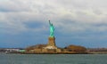 Amazing view of Statue of Liberty in New York NY USA. Royalty Free Stock Photo