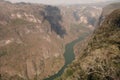 Amazing view on the Sumidero Canyon Canon del Sumidero from its view point mirador observation deck, Chiapas, Mexico