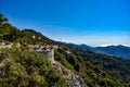 Amazing view at a sunny day in the hills of de Mediterranean island Naxos