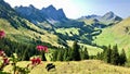 Amazing view of Swiss mountains