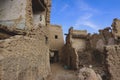 Amazing View to the Sandstone Walls and Ancient Fortress of an Old Shali Mountain village in Siwa Oasis Royalty Free Stock Photo