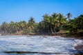 Amazing View to the Sandy Atlantic Coastline of Axim Beach in Ghana