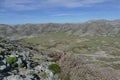 Amazing view on tops of Crete mountains