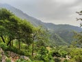 Amazing view of Trikuta Mountains within the Indian state of Jammu Royalty Free Stock Photo