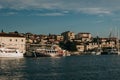Amazing view of Trogir old town in a sunny day. Travel destination in Croatia Royalty Free Stock Photo