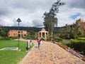 Amazing view of the University of La Sabana in Colombia, with the students walking to the classrooms