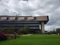 Amazing view of the University of La Sabana in Colombia, with the students walking to the classrooms