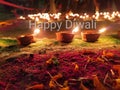 The amazing view of village diwali. Wishing you a happy diwali.