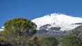 Amazing view of Volcano Etna from Nicolosi, Catania, Sicily, Italy Royalty Free Stock Photo