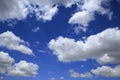 Amazing view with white clouds. Royalty Free Stock Photo