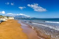 Amazing view of Xi Beach,beach with red sand in Kefalonia, Greece Royalty Free Stock Photo