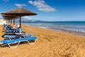 Amazing view of Xi Beach,beach with red sand in Kefalonia, Greece Royalty Free Stock Photo