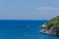 Landscape at the sea in the Zakynthos island