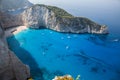 Amazing views of the island of Zakynthos, Greece, Navagio Bay Royalty Free Stock Photo