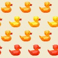 Amazing vintage duck colorful pattern