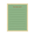 Amazing vintage green Todo list