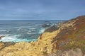 Amazing Vivid View of Blooming Area of Pacific Coastline. Shot on Famous Highway Number 1