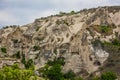 Amazing Volcanic rock formations known as Love Valley or Fairy Chimneys in Cappadocia, Turkey. Mushroom Valley one of attractions Royalty Free Stock Photo