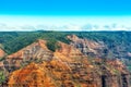 Amazing Waimea canyon in Kauai, Hawaii islands, USA. Copy space for text Royalty Free Stock Photo