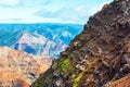 Amazing Waimea canyon in Kauai, Hawaii islands, USA. With selective focus Royalty Free Stock Photo