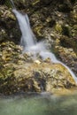 Amazing waterfall in bucegi Mountains, Urlatoarea waterfall