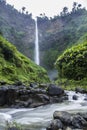 Amazing waterfall in Paksong champasak Laos Tad yoy Royalty Free Stock Photo