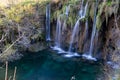 Amazing Waterfalls in Croatian Plitvice Lakes National Park Royalty Free Stock Photo