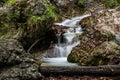 The amazing waterfalls in Janosikove Diery. Royalty Free Stock Photo