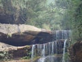 Wei Sawdong Waterfalls Is a Three Tiered Step Fall Of Sohra,Meghalaya, India Royalty Free Stock Photo