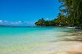 Amazing white beaches of Mauritius island. Tropical vacation Royalty Free Stock Photo