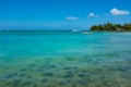 Amazing white beaches of Mauritius island. Tropical vacation Royalty Free Stock Photo