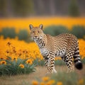 Amazing wildlife photography of a tiger vibrant colors generative ai