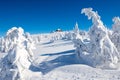 Sniezne kotly valley in Giant mountains during winter in Poland Royalty Free Stock Photo