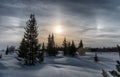 Amazing winter landscape in Russia
